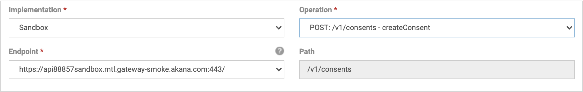 Test Client Top Section
